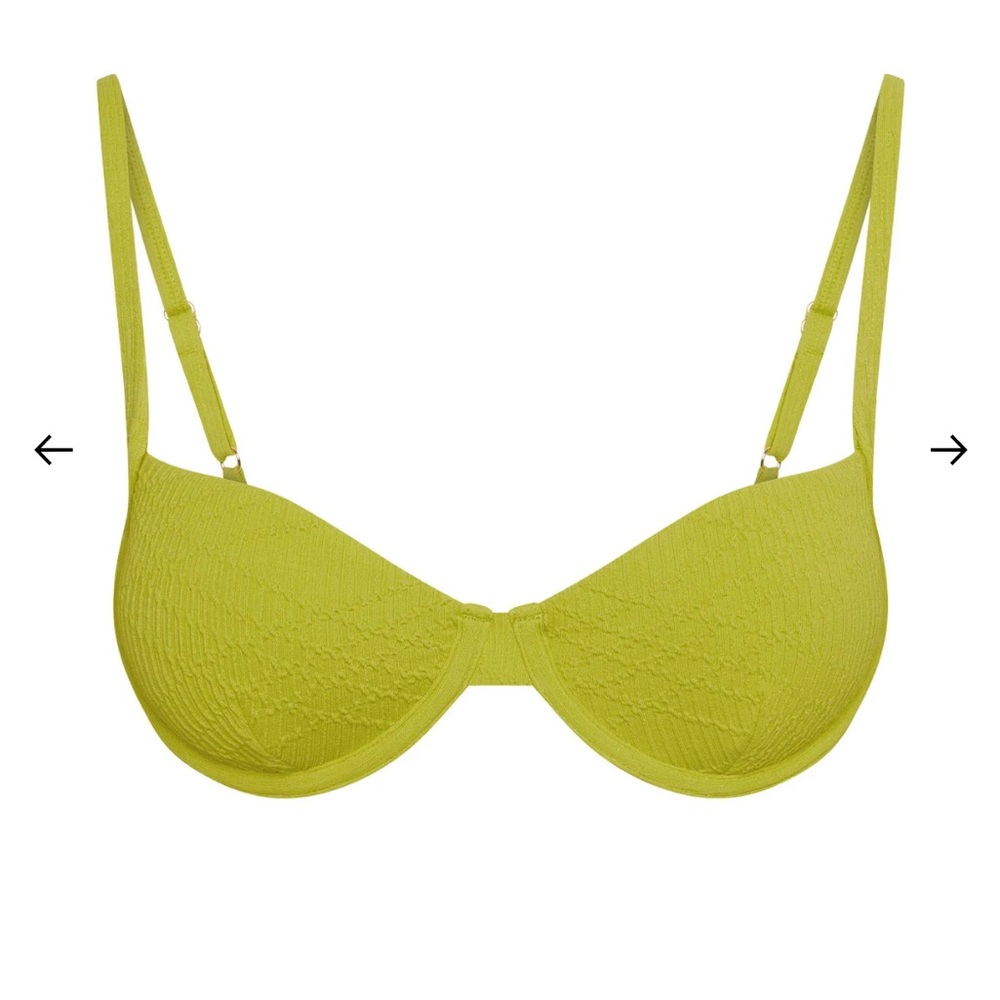Monday Swimwear Capri Top - Chartreuse Summer Plaid